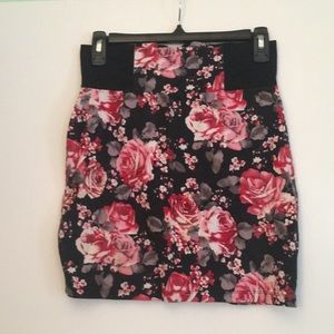 Floral mini shirt